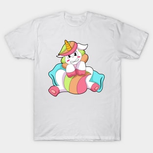 Unicorn Shy with Pillow T-Shirt